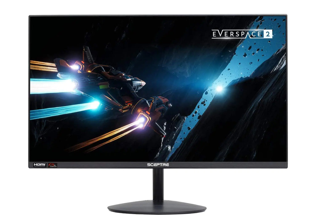 Sceptre 24" 75Hz Full HD 1080P LED Monitor HDMI VGA Build In Speakers Brushed Black 2019 (E248W-19203RS)